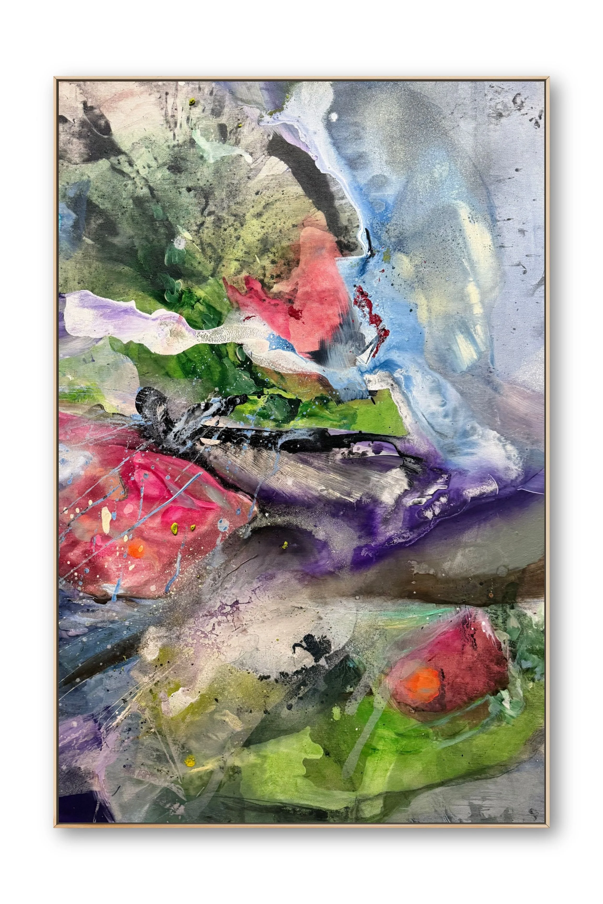 FRAGMENT JARDIN č. 1, painting by Lucie Svoboda (acrylic on canvas)