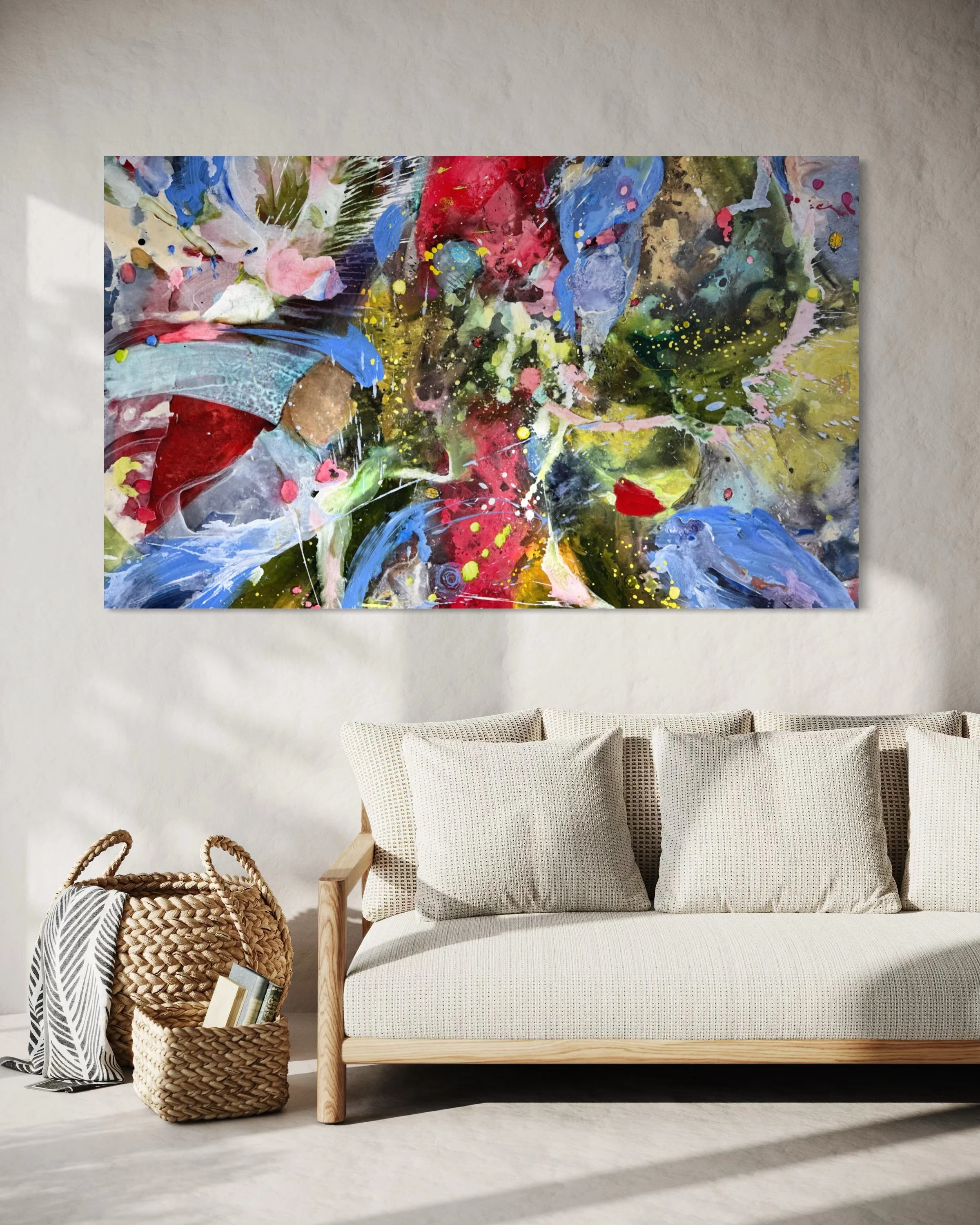 BERUŠKOV, painting by Lucie Svoboda (acrylic on canvas, mixed media)