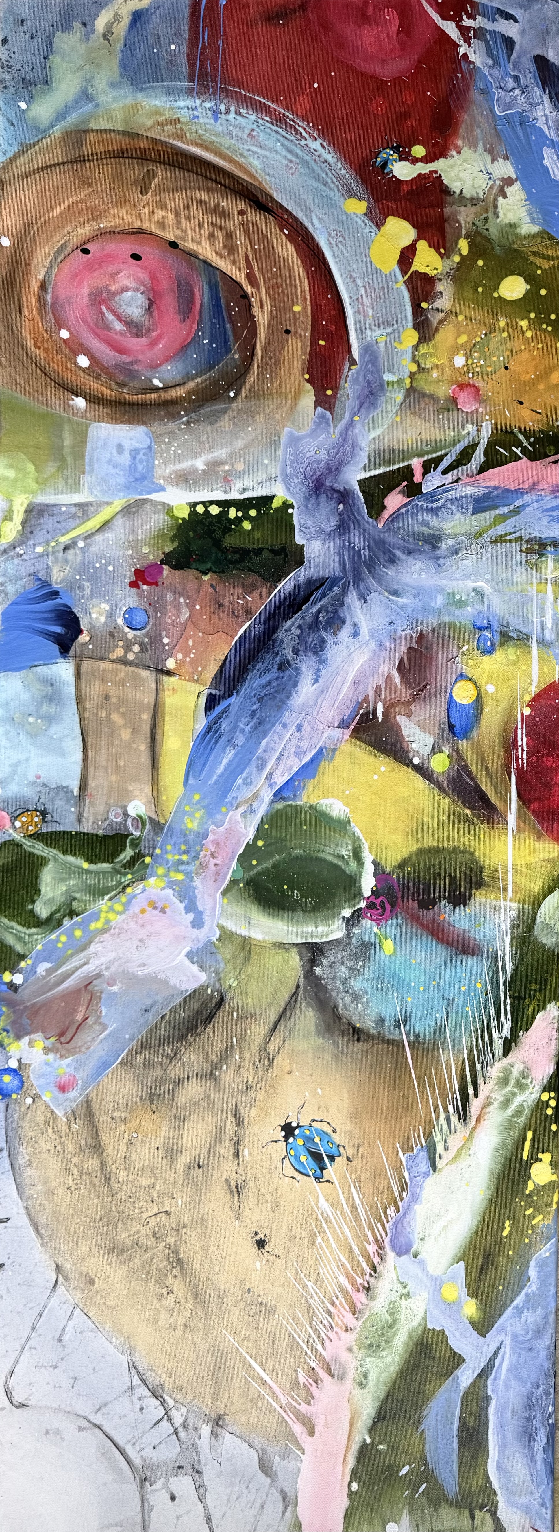 BERUŠKOV, painting by Lucie Svoboda (acrylic on canvas, mixed media)