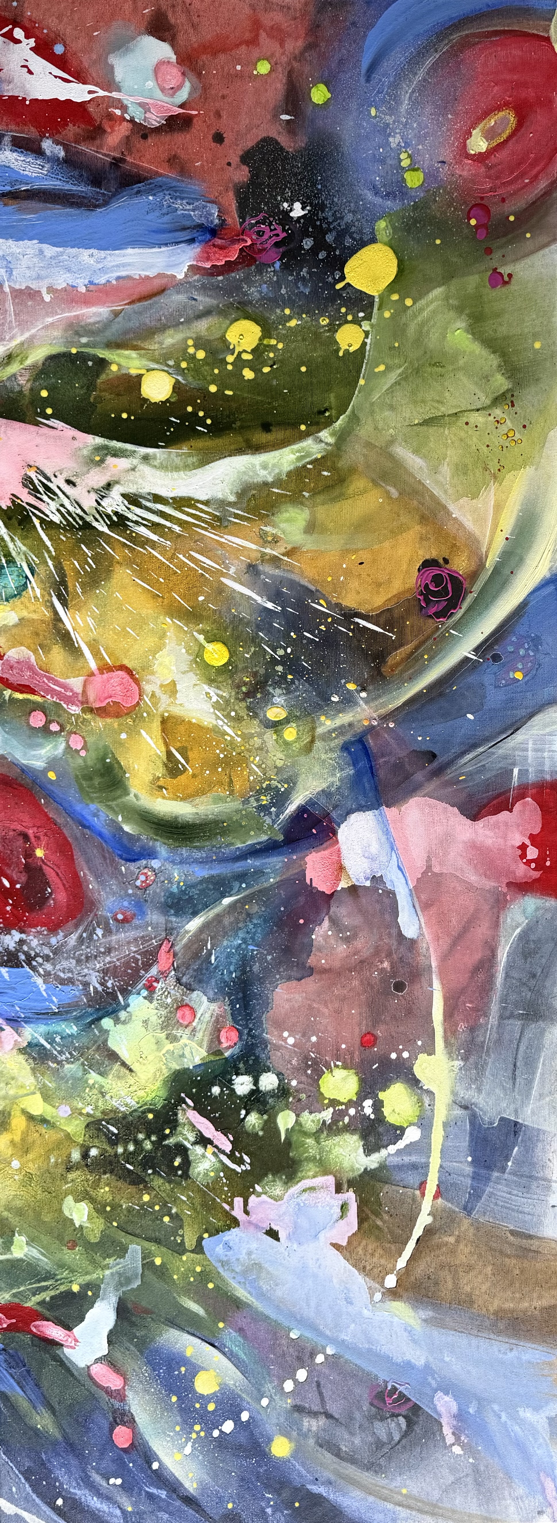 BERUŠKOV, painting by Lucie Svoboda (acrylic on canvas, mixed media)